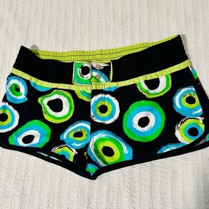Roxy Neon Patterned Swim Shorts